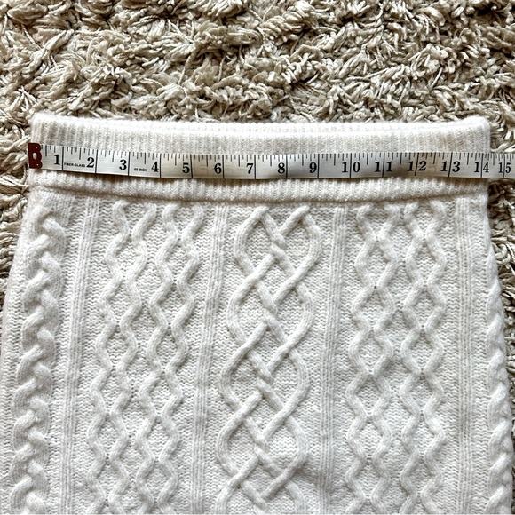 Favorite Daughter Wool Cashmere Cable Knit Skirt - Picture 10 of 11
